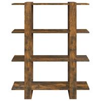 Boekenkast/kamerscherm 100x30x123,5 cm gerookt eikenkleurig - thumbnail