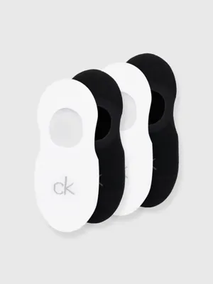 Calvin Klein 4-paar footies sokken Anti-slip - Dames - high cut