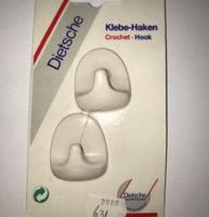 Universele handdoekhaken zelfklevend (setje van 2) Wit - thumbnail