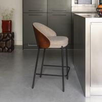 Dutchbone Rodin barkruk H65 Beige - thumbnail