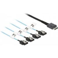 DeLOCK 85468 Serial Attached SCSI (SAS)-kabel 0,5 m 12 Gbit/s Zwart - thumbnail