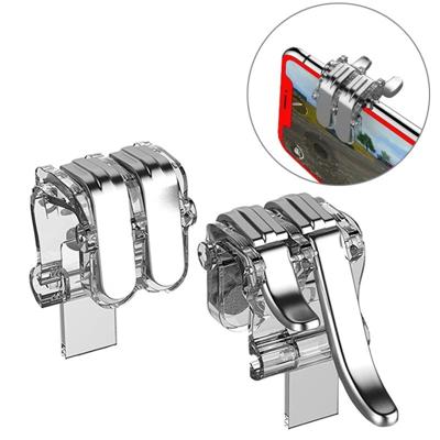 W6 Dubbele pers eet kip mobiele telefoon Trigger schieten Controller knop handvat W6 Dubbele pers eet kip mobiele telefoon Trigger schieten Controller knop handvat