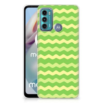 Motorola Moto G60 | TPU bumper | Waves Green Motorola Moto G60 | TPU bumper | Waves Green