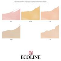 Bruynzeel Ecoline brush pen set portret, 5 kleuren - thumbnail