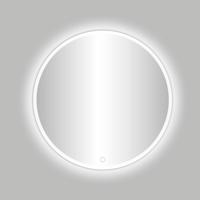 Best Design Badkamerspiegel Venetië White LED Verlichting 60x60 cm Rond Mat Wit - thumbnail