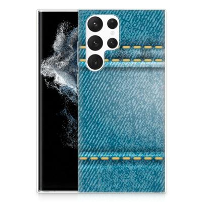 Samsung Galaxy S22 Ultra | Sillicone Back Cover | Jeans Samsung Galaxy S22 Ultra | Sillicone Back Cover | Jeans
