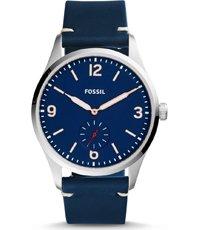 Horlogeband Fossil FS5246 Leder Zwart 22mm