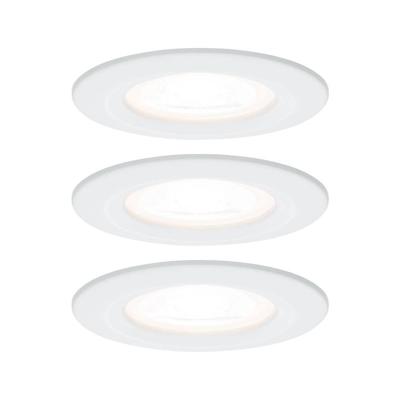 Paulmann Inbouwlamp voor badkamer Set van 3 stuks 19.5 W Wit (mat)
