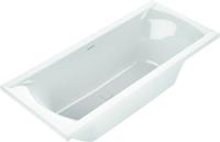 Ben Naria Design inbouwbad met 2 ligzijdes 170x75cm glans wit acryl incl. afvoer wit - thumbnail