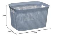 Wasmand 5five Simply Smart Grijs Polypropyleen 25 L 41,5 x 31,2 x 25,7 cm - thumbnail