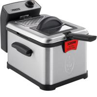 Princess Superior Friteuse met koudezone 3 l 3200 W Met handmatige temperatuursinstelling RVS, Zwart - thumbnail
