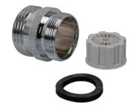 Kirchhoff Messing overgangsstuk, chroom, 3/4"ET x M24ET, met beluchter - 98932744 - thumbnail