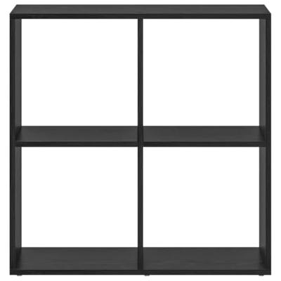 Boekenkast Zwart eiken 69.5 x 29 x 69.5 cm Bewerkt hout Boekenkast Zwart eiken 69.5 x 29 x 69.5 cm Bewerkt hout