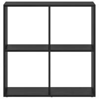 Boekenkast Zwart eiken 69.5 x 29 x 69.5 cm Bewerkt hout - thumbnail