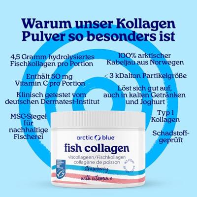 Arctic Blue Viscollageen Aardbei - met vitamine C - thumbnail
