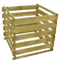 Compostbak gelat vierkant 0,54 m³ hout - thumbnail