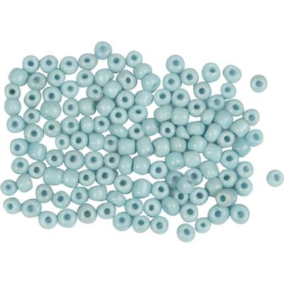 Creativ Company Rocailles, d 3 mm, afm 8/0, gatgrootte 0,6-1,0 mm, turquoise, 25 gr/ 1 doos - thumbnail