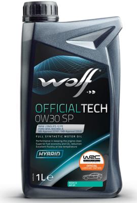 Wolf motorolie "officialtech sp". motoroil 0w30 1l off.tech sp