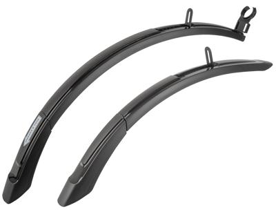 M-Wave spatbordenset 20-24 inch 55mm zwart op kaart