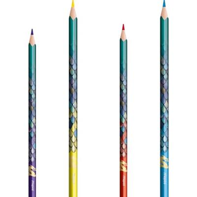 Kleurpotlood maped dragon set 12 kleuren