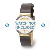 Boccia horlogeband 3123-07 (BO3123-07-40) Leder Donkerbruin - thumbnail