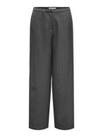 Only Onlaggie Life Mw Pinstripe Wide Pant Tlr Broek Dark Grey Melange - thumbnail