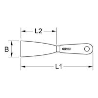 KS Tools 9620306 Schraapspatel (l x b) 200 mm x 100 mm - thumbnail