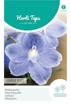 Horti tops zaden Delphinium, Ridderspoor Summer Blues