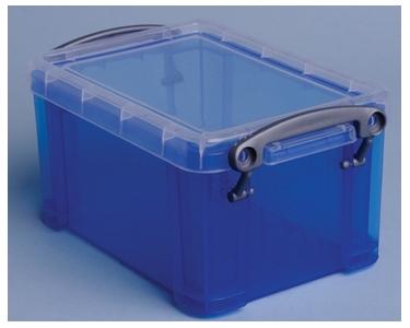 Really Useful Box 0,7 liter, transparant blauw Really Useful Box 0,7 liter, transparant blauw