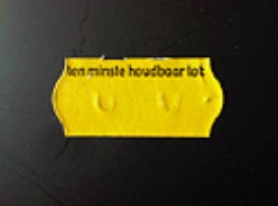 Etiket 2612 geel perm 2slit Tenminste ho