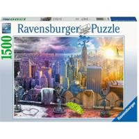 Ravensburger - Puzzle 1500 - Day & Night NYC Skyline (10216008) - thumbnail