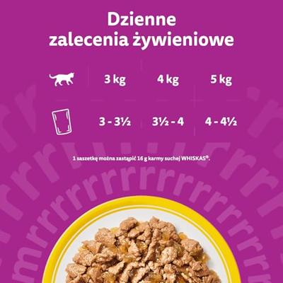 WHISKAS Feestmaal in gelei Gevogelte - natvoer voor katten - 120x85g