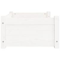 VidaXL Hondenmand 65,5x50,5x28 cm massief grenenhout wit - thumbnail