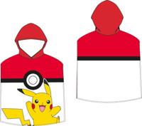 Pokemon poncho pokebal 55 x 115 cm - polyester - thumbnail