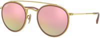Ray-Ban ROUND DOUBLE BRIDGE zonnebril Rond - thumbnail
