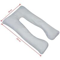 VidaXL Zwangerschapskussen 90x145 cm grijs - thumbnail