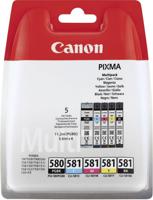 Canon PGI-580/CL-581 inktcartridge 5 stuk(s) Origineel Normaal rendement Zwart, Cyaan, Magenta, Geel - thumbnail