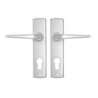 AXA | Binnendeurbeslag | Curve kruk | Duim | PC72 | Aluminium - thumbnail