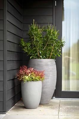 Elegante lage vaas - CAPI EUROPE - Glad NL - 26 x 36 cm - Beige