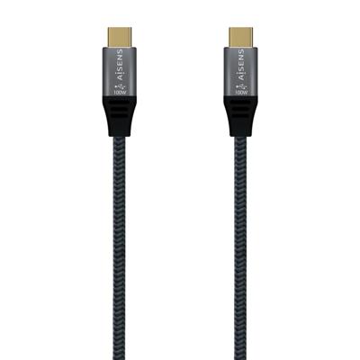 Aisens USB-kabel 3.2 Gen2X2 8K C/M-C/M, grijs, 1,0 m