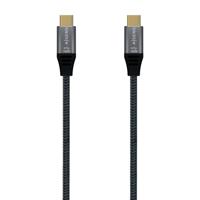 Aisens USB-kabel 3.2 Gen2X2 8K C/M-C/M, grijs, 1,0 m - thumbnail