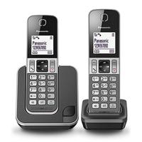 Panasonic kx-tgd312nlg telefoons 2 stuks zwart/grijs - thumbnail