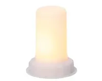 Lumineo ledkaars d7.5h9.5cm wit/flame - thumbnail