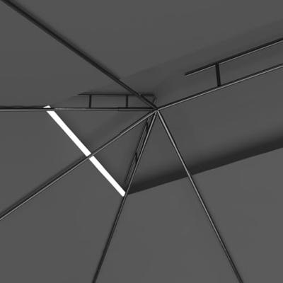 Prieel 160 g/m 4x3x2,7 m antracietkleurig