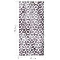 Vloerkleed wasbaar anti-slip 80x300 cm meerkleurig - thumbnail