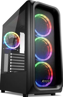 Sharkoon TK5M RGB ATX Desktop PC-behuizing Zwart