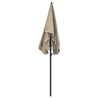 Parasol met paal 200x130 cm taupe - thumbnail