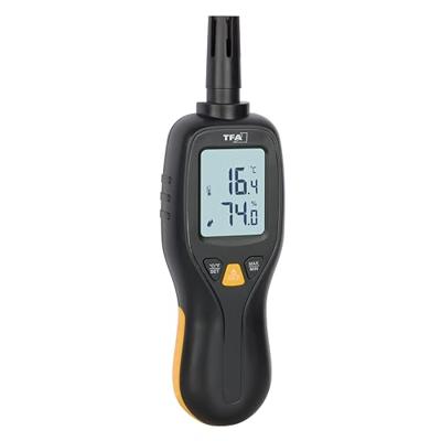 TFA Dostmann Digitales Profi-Thermo-Hygrometer 31.1066.01 Thermo- en hygrometer Zwart, Geel TFA Dostmann Digitales Profi-Thermo-Hygrometer 31.1066.01 Thermo- en hygrometer Zwart, Geel