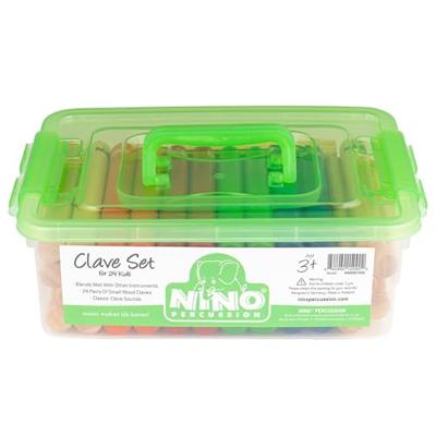 Nino Percussion Claves Box Set 24-delige percussieset - thumbnail
