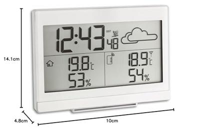 Draadloos weerstation TFA Dostmann CASA 35.1135.02 Wit